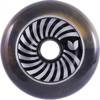 Vertigo Orange/Black Swirl Aluminium Hub Scooter Wheel