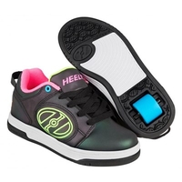 Voyager Black Reflective/Yellow/Pink Kids Heely Shoe