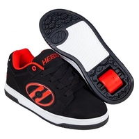 Voyager Black/Red Nubuck Adult Heely Shoe