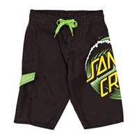 Wave Dot Youth Boardshorts - Black
