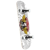 Winged Ripper One Off 242 8inch Complete Skateboard - Silver