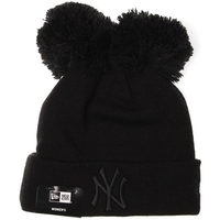 Womens Double Pom Cuff Beanie - NY Yankees