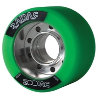 Zodiac 62mm Derby Roller Skate Wheels- Green