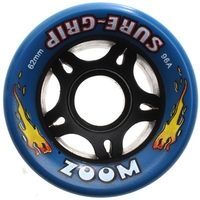 Zoom Neon Blue 62mm Roller Derby Skate Wheels