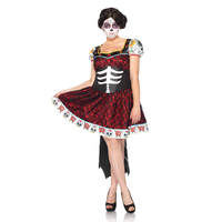2 Piece Plus Size Dia De Los Muertos Darling Costume Set