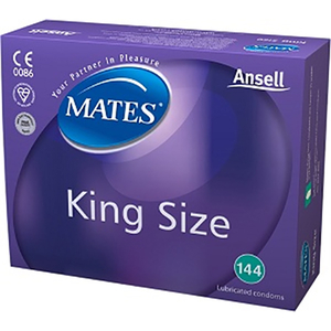 Mates King Size Bulk Condoms (288 Pack)