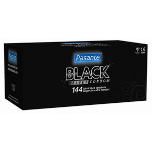Pasante Black Velvet Bulk Condoms (288 Pack)