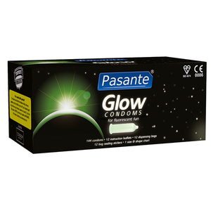 Pasante Glow Bulk Condoms (144 Pack)