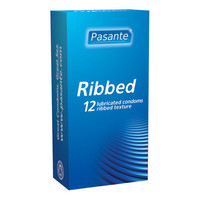 Pasante Ribbed Condoms (12 Pack)