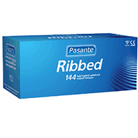 Pasante Ribbed Condoms Bulk (288 Pack)