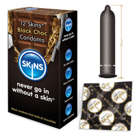 Skins Black Choc Condoms (12 Pack)
