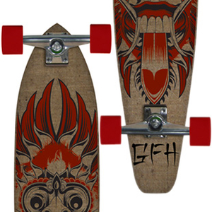 GFH Longboards GFH Bali Burlap Longboard - Red