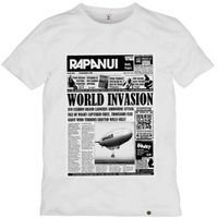 Rapanui T-Shirts Rapanui World Invasion - White