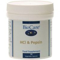 Biocare HCl & Pepsin 90 Capsules