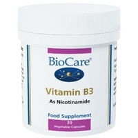 Biocare Vitamin B3 30 Capsules