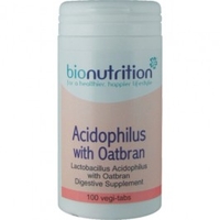 Bionutrition Acidophilus with Oatbran 100 Tablets