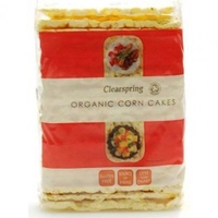 Clearspring Organic Puffed Corncakes 130g