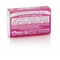 Dr Bronner Organic Rose Soap Bar 140g