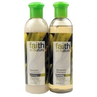 Faith in Nature Seaweed & Pom Banded Foam Bath 2x250ml