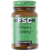 FSC Bilberry 500mg 30 Tablets