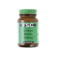 FSC Ginkgo Biloba 500mg 60 Tablets