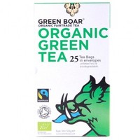 Green Boar Organic Fairtrade Green Tea 25 Sachets