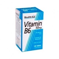 HealthAid Vitamin B6 (Pyridoxine HCl) 50mg 100 Tablets