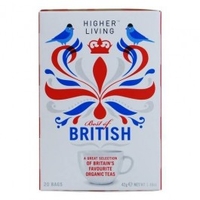 Higher Living Best of British Tea Variety Pack 20 Bag