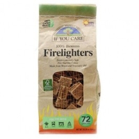 If You Care Non-toxic Wood and Vegetable Oil Firelighters 72 Pieces