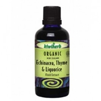 kiwiherb Organic Echinacea, Thyme & Liquorice Gargle 50ml