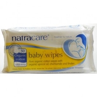 Natracare Organic Cotton Baby Wipes 50 Pieces