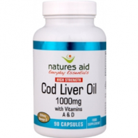 natures aid Cod Liver Oil (High Strength) - 1000mg 90 Capsules