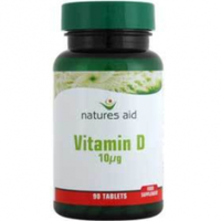 natures aid Vitamin D 10ug 90 Tabs