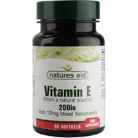 Natures Aid Vitamin E 200iu 60 Capsules