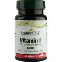 Natures Aid Vitamin E 400iu 60 Capsules