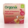 Organix Apple/Raspberry fruit pot TEXT 4 x 95g