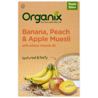Organix Banana Peach & Apple Muesli 200g