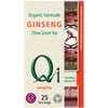 qi Organic Fair Trade Green Tea with Ginseng 40g 25 Tea bags