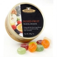 simpkins Sugar & Gluten Free Mixed Fruit Travel Drops 175g