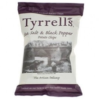 tyrrells Sea Salt & Black Pepper Crisps 40g