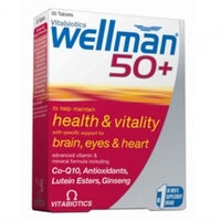 vitabiotics Wellman 50+ 30 Tabs