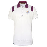 Glenmuir Contrast Collar Polo Shirt with 2014 Ryder Cup Embroidery