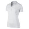 NEW - Nike Ladies Flattering Fit Polo with Delicate Silver Grey Stripes