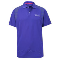 NEW - Oscar Jacobson WPS Polo with Tonal Blue Statement Panels