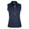 Ping Sleeveless Polo with Pretty White Trim