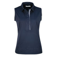 Ping Sleeveless Polo with Pretty White Trim