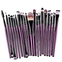 - makeup brushes professional 20pcs/set make up brush set foundation powder eyeshadow blush eyebrow lip pincel maquiagem [purple black]