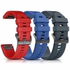 -compatible with fenix 5 band.easy fit 22mm width silicone watch bands.replacement for fenix 5 plus/fenix 6/fenix 6 pro/forerunner 935/forerunner 945/approach s60/quatix 5 (red/blue/rockcyan) miniinthebox