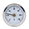 0-120Bimetal Stainless Steel Surface Pipe Thermometer Clip-on Temperature Gauge with Spring