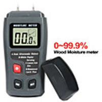 0-99.9% Two Pin Digital Wood Moisture Meter Wood Moisture Hygrometer Large LCD Display Wood Moisture Detector